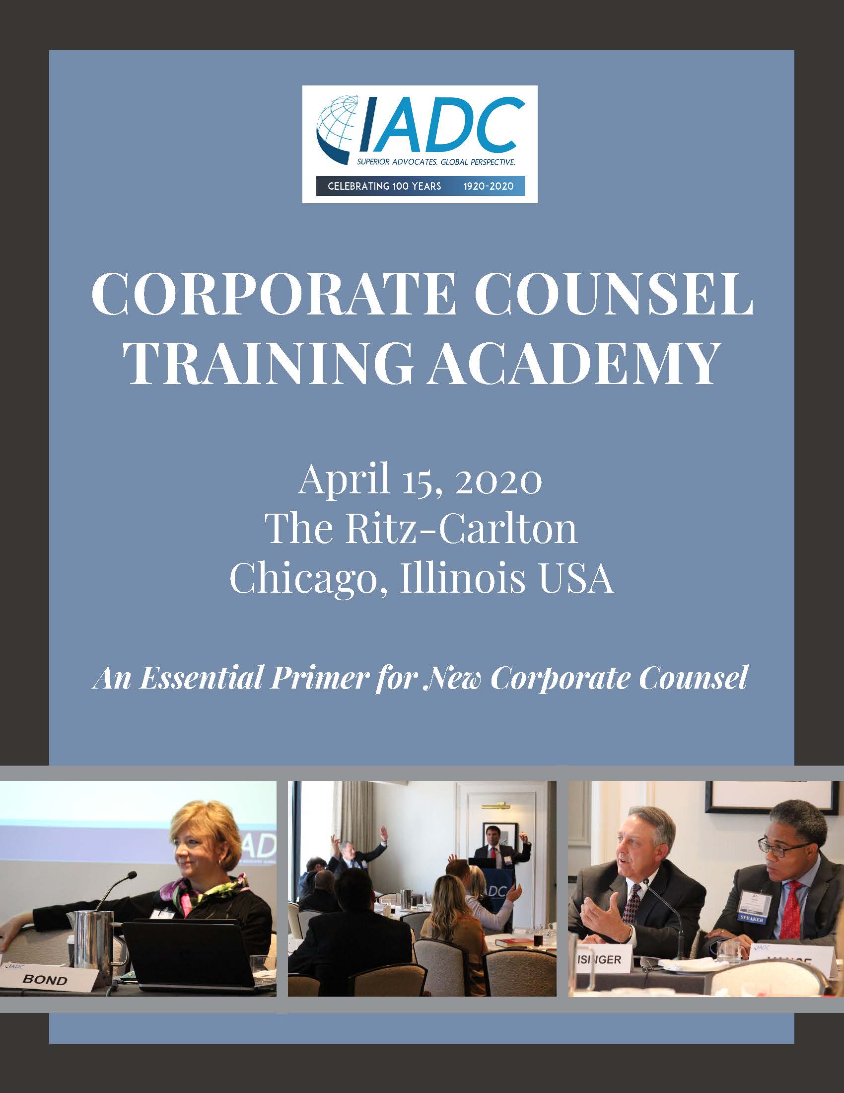 2020 Corporate Counsel Training Academy