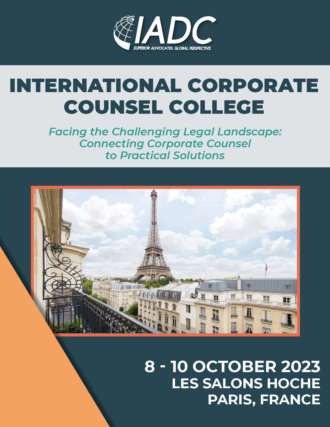 2023 International Corporate Counsel College